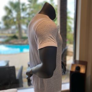 John Varvatos white linen blend -Athletic fit